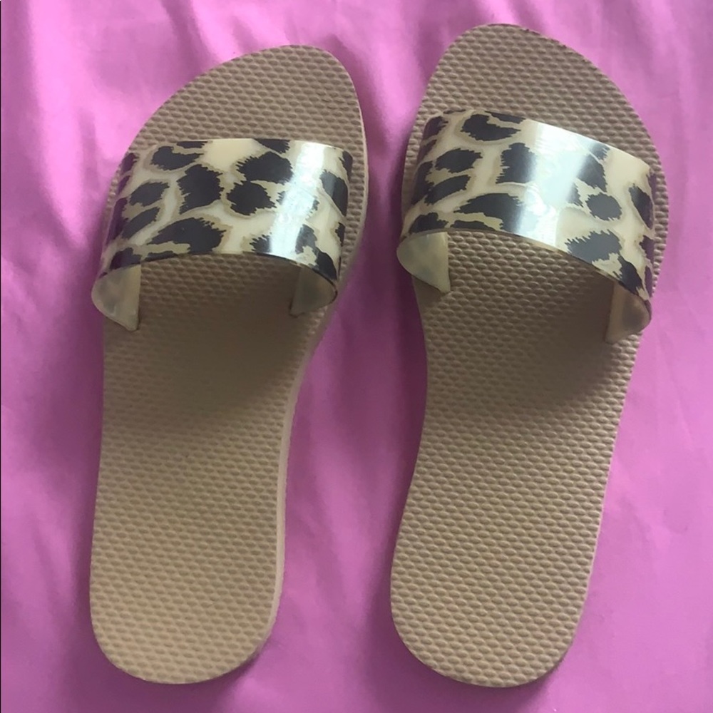 Cheetah Print Slippers.